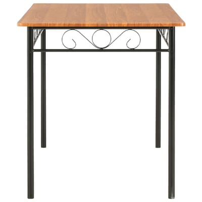 vidaXL - Eettafel - 120x70x75 - cm - MDF - bruin