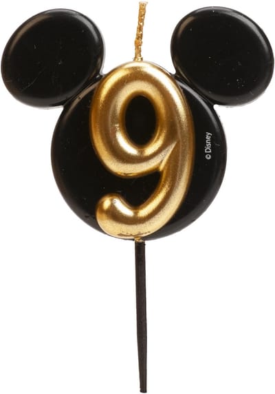 Dekora Kaarsje Mickey Mouse Nummer 9