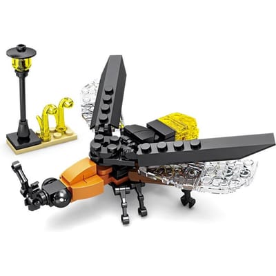 Creatieve Bouwstenen Insect Libel Mier Bidsprinkhaan Kinderen Gemonteerd Speelgoed Interessante Dierlijke Ornamenten Cadeaus No box