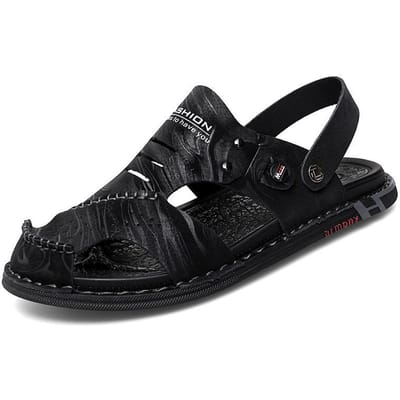 Sandalen met gesloten teen Heren Zomer Buitenkleding Nieuwe Casual Dubbel gebruik Rijslippers 45 grijze kleur