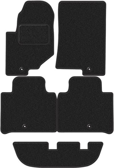 Wielganizator WLG-CARLUX-ANTHRA - Autovloermatten - SsangYong Rexton IV - Antraciet - 7-Persoons