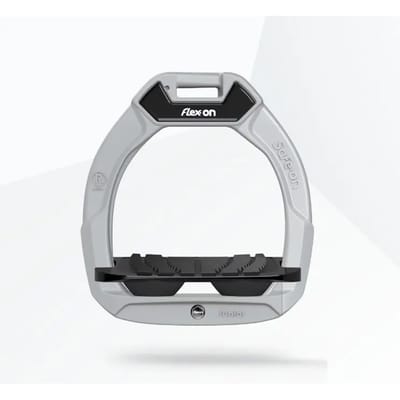 Veiligheidssteigertjes voor paardenrijden Incliné Grip Aluminium/Zwart kind Flex-On Safe-On