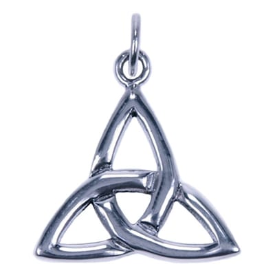 Zilveren Keltische Triqueta ketting hanger