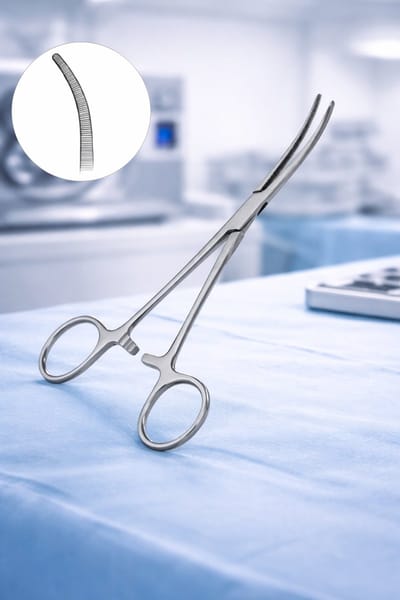 Belux Surgical Instruments / Rochester-Pean Arterieklem Gebogen 18 cm – RVS Hemostatische Klem – Chirurgisch Instrument – CE MDR Class I