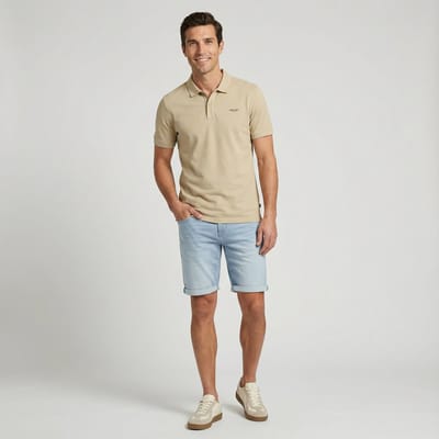 Cars Jeans Poloshirt Dario Polo 60766 83 Sand Mannen Maat - M