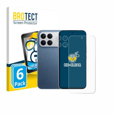 BROTECT - Screenprotector voor Xiaomi Poco F8 Ultra 5G (Voor+Camera) - Folie Beschermfolie transparant 6 Stuks