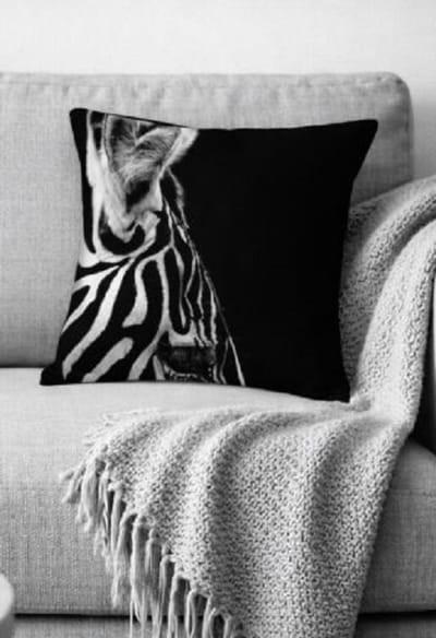 Monochrome Zebra Collection Kussenhoes - 45x45 cm