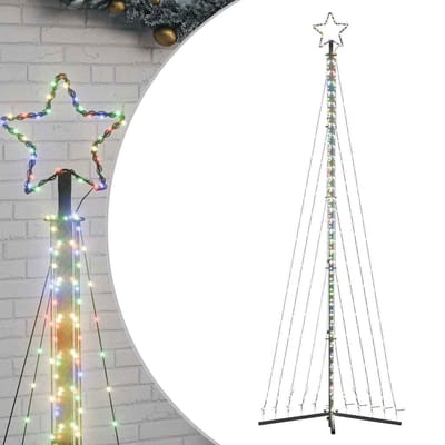 vidaXL - LED-kerstboom - 495 - LEDs - kleurrijk - 300,5 - cm