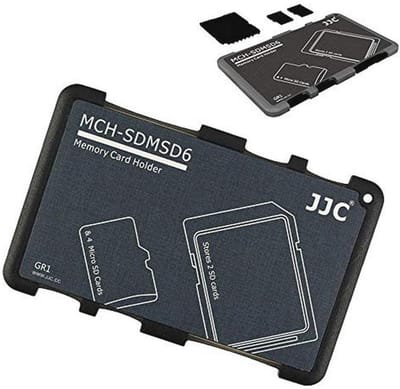Draagbare Geheugenkaarthouder voor 2 SD-kaarten en 4 Micro SD-kaarten