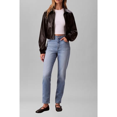 Calvin Klein New Mom Jean Panama Maat: W28 | Straight Jeans Outlet | Dames | Blauw