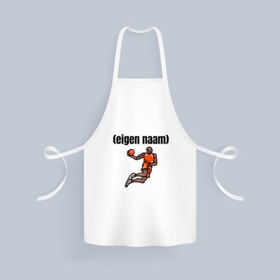 Akyol - basketbal man met eigen naam Keukenschort - Basketbal - iemand die op basketbal zit - sport - bal - wedstrijdsport - verjaardag cadeau - kado - 82 bij 71 cm