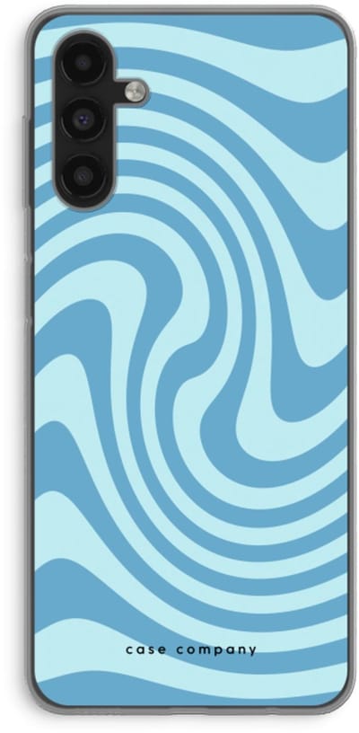 Case Company® - Hoesje geschikt voor Samsung Galaxy A13 5G hoesje - Swirl Blauw - Soft Cover Telefoonhoesje - Bescherming aan alle Kanten en Schermrand