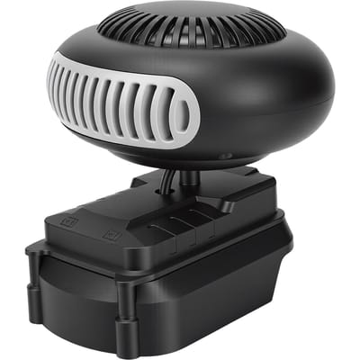 Bureaukachel Multifunctioneel 170W Geluidsarm Draadloos Ruimteverwarming met 2 Warmtestanden USB-poorten voor Ruitontdooiing black