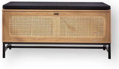 CALICOSY - Schoenenbank en Rotan Voorkant - L100 cm