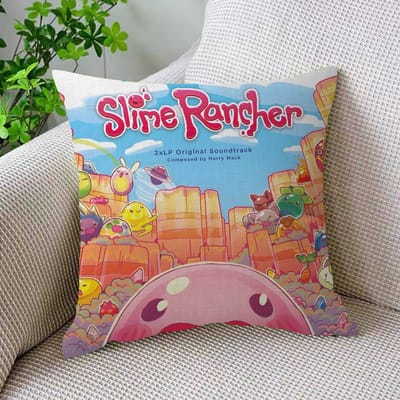 Spel S-Slime R-Rancher Klassiek Anime 45*45cm Kussensloop Kussenhoes Decor Kussensloop Huis Kussensloop voor Bankkussen 50x50cm
