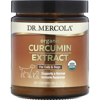 Dr. Mercola, Biologisch Kurkuma-extract, voor Katten en Honden, 75G (2.64oz) brown
