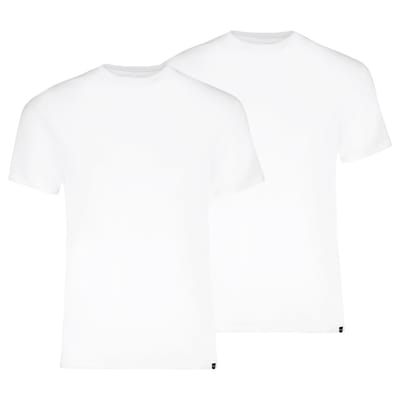 Everyday ronde hals T-shirt 2-pack – White – L