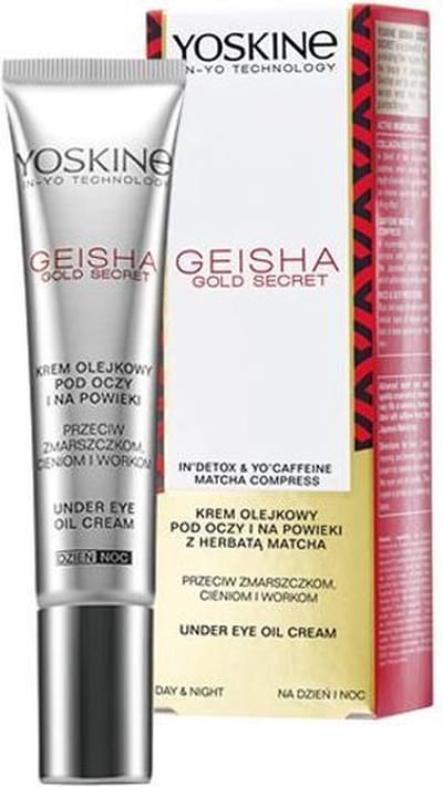 Yoskine - Geisha Gold Secret Oil Cream Under Eyes And Eyelids Against Wrinkles, Shadows And 15Ml Bags