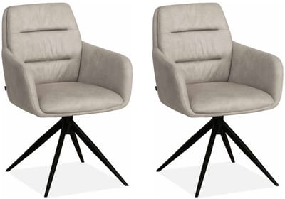 MX Sofa - Eetkamerstoel Paco - Sand (set van 2 stoelen)