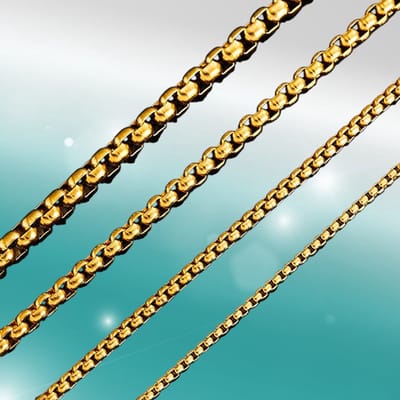 Aramat Jewels | Halskettingen | RVS Jasseron Ketting Goudkleur - Elegante Schakelketting | 2.5mm / 60cm |60cm | | Staal | Volwassenen | Verkleurd niet