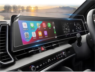 Navigatiebeschermfolie voor Kia Sportage NQ5 (2022-2025) - 12.3 Inch, Krasbestendig, Nano Screen Protector en Anti-Scratch Bescherming