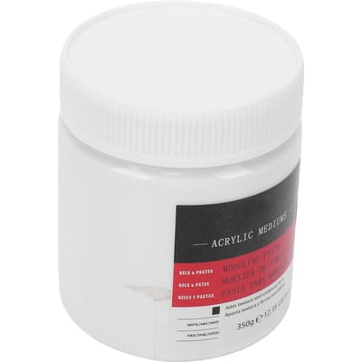 350g Pâte à Modeler Milieu Acrylique Séchage Rapide Matériaux de Sculpture avec Outils à Pression pour Art Texturé et Épaisseur