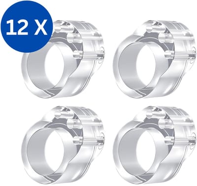 Deurstopper - Deurbuffer Transparant - Stootdoppen Zelfklevend - Deurklink Bescherming - Deurstoppers voor binnen en buiten - Set van 12 Stuks