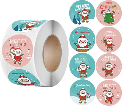 Without Lemon - Kerststickers 2023 - 500 stuks - Sticker size: 2.5cm - Kerst - Cadeau - Versiering - Verpakking