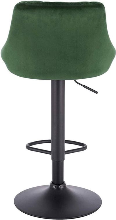 Barkrukken Set Donkergroen - Verstelbaar, Velvet en Ergonomisch - Voor Eetkamer, Keuken en Woonkamer