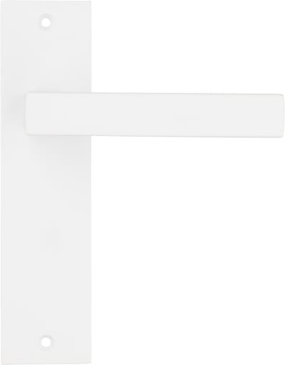 Ostiumhome® - Deurbeslag- Deurklink op kort schild - Wit - Arezzo