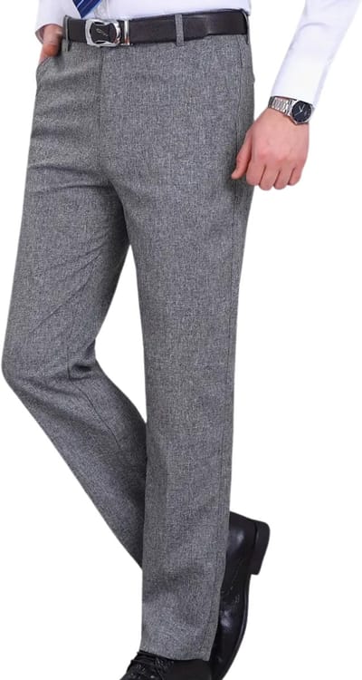 Livano Linnen Broek Heren - Zomerbroek - Volwassenen - Lange Broek - Pantalon - Strandbroek - Zomer - Ibiza Stijl - Grijs 2 - Maat XS