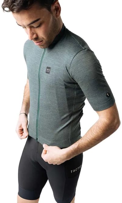 Tactic Merino Nmd Korte Mouw Wielertrui Groen L Man