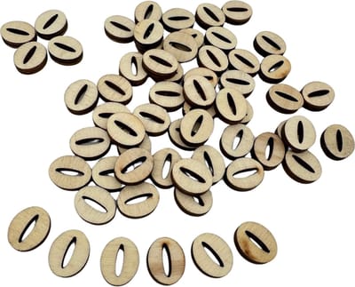 50x Letter O van hout - 1,5CM - Lettertjes perfect voor decoreren, scrapbooking, hobby, DIY