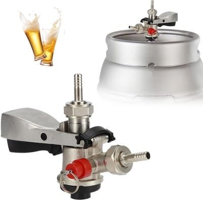 Golden crown - Biervatkoppeling - Tapbierdispenser - Veiligheidsdrukontlasting - Roestvrij staal - Thuisbrouwen systeem - Geschikt voor bierliefhebbers ...