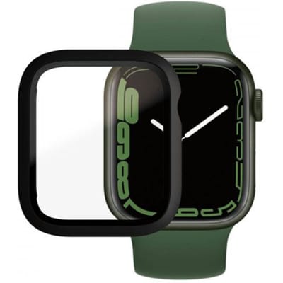 PanzerGlass Screenprotector geschikt voor Apple Watch - 41 mm Glazen | PanzerGlass Full Body Protector - Case Friendly - Zwart