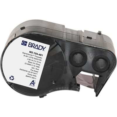 Brady M5-194-481 polyester labels zwart op wit | 19,05 mm x 22,86 mm (origineel)