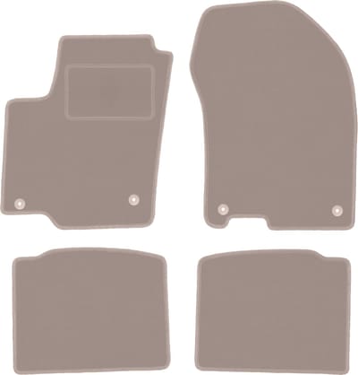 Beige velours vloermatten voor: Suzuki SX-4 S-Cross crossover (2013-)