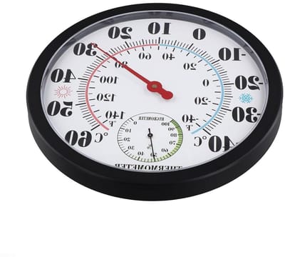 Buiten thermometer - Weerstatiemeter - Weer controleren - Mechanisch geen batterij - 25.5 cm - Wit