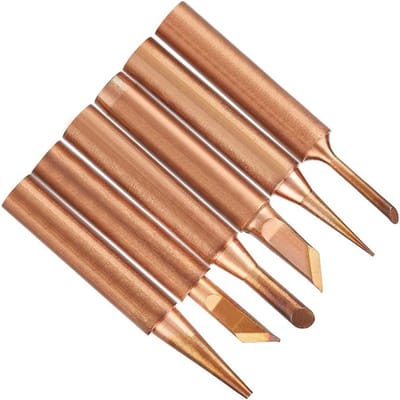 Set van 6 vervangende soldeertips voor soldeerstations - K SK 1C 3C B I - Geschikt voor precisiewerk en hobbyprojecten