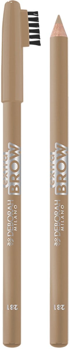 Deborah Milano 24Ore Brow Pencil – 24Ore Brow Pencil Blonde – Wenkbrauwpotlood Met Mini-Borsteltje - Voor Nauwkeurige Definitie & Opvulling - Intens Pigment & Langdurige Hold - Geschikt Voor Natuurlijk & Gedefinieerde Brow-Look