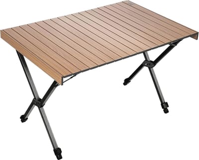 Opvouwbare Camping Tafel Aluminium - 108x71cm Verstelbare Picknicktafel voor 4-6 Personen