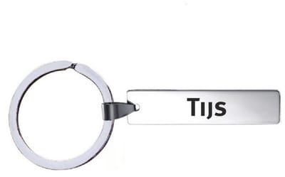 Sleutelhanger Met Naam - Tijs - RVS