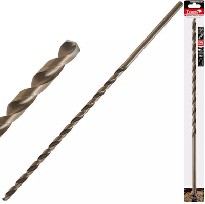 Tvardy HSS Lange Metaalboor - 10mm - 430mm - Goudkleurig - Voor Diepe Gaten