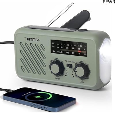 Noodradio - Noodpakket Oorlog - Draagbare Radio - Powerbank Zonneenergie - Transistor Radio - Emergencie