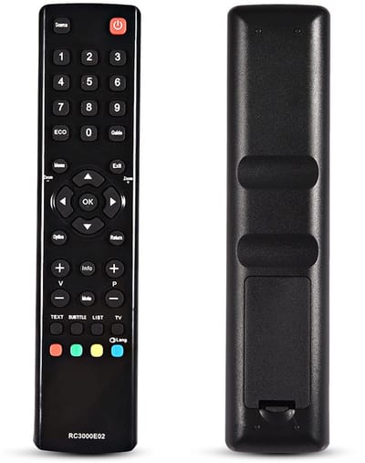 Allecto - Universele Afstandsbediening - TV afstandsbediening - Vervanging voor RC3000E02 - 10 meter bereik - Draagbaar en duurzaam - Geschikt voor...