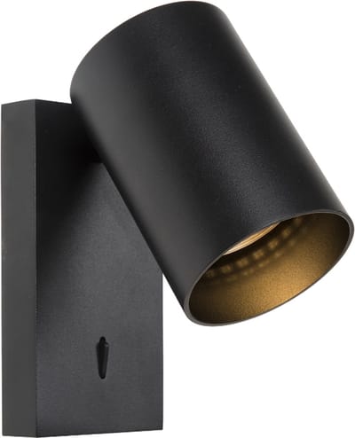 Atmooz - Nuo - Wandlamp - Zwart - 12 cm - Woonkamer - Slaapkamer - Eetkamer