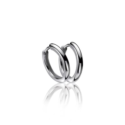 ZINZI zilveren oorringen 15 x 2mm glad met luxe klapsluiting ZIO401
