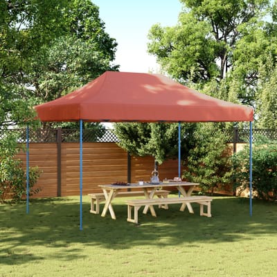 vidaXL - Partytent - inklapbaar - pop-up - 410x279x315 - cm - terracotta
