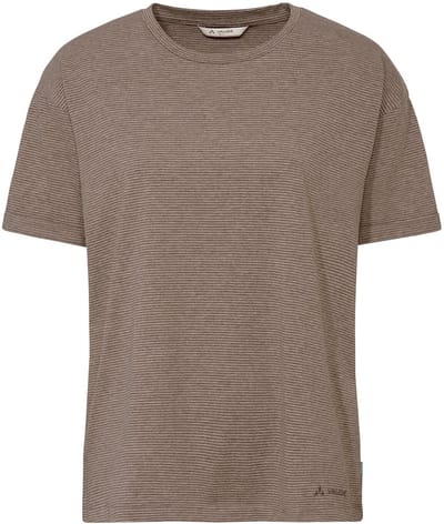 VAUDE Mineo gestreept T-shirt, functioneel shirt, dames outdoor sport-t-shirt, losse pasvorm