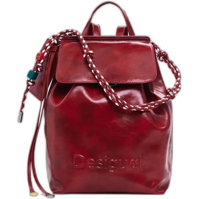 Desigual vrijetijdsrugzak rugzak Half Logo Luena Backpack Carmine rood